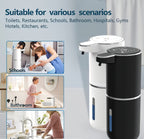 380 ml automatinis muilo dozatorius su jutikliniu sensoriumi – sieninis, baterijomis maitinamas, greitas įkrovimas