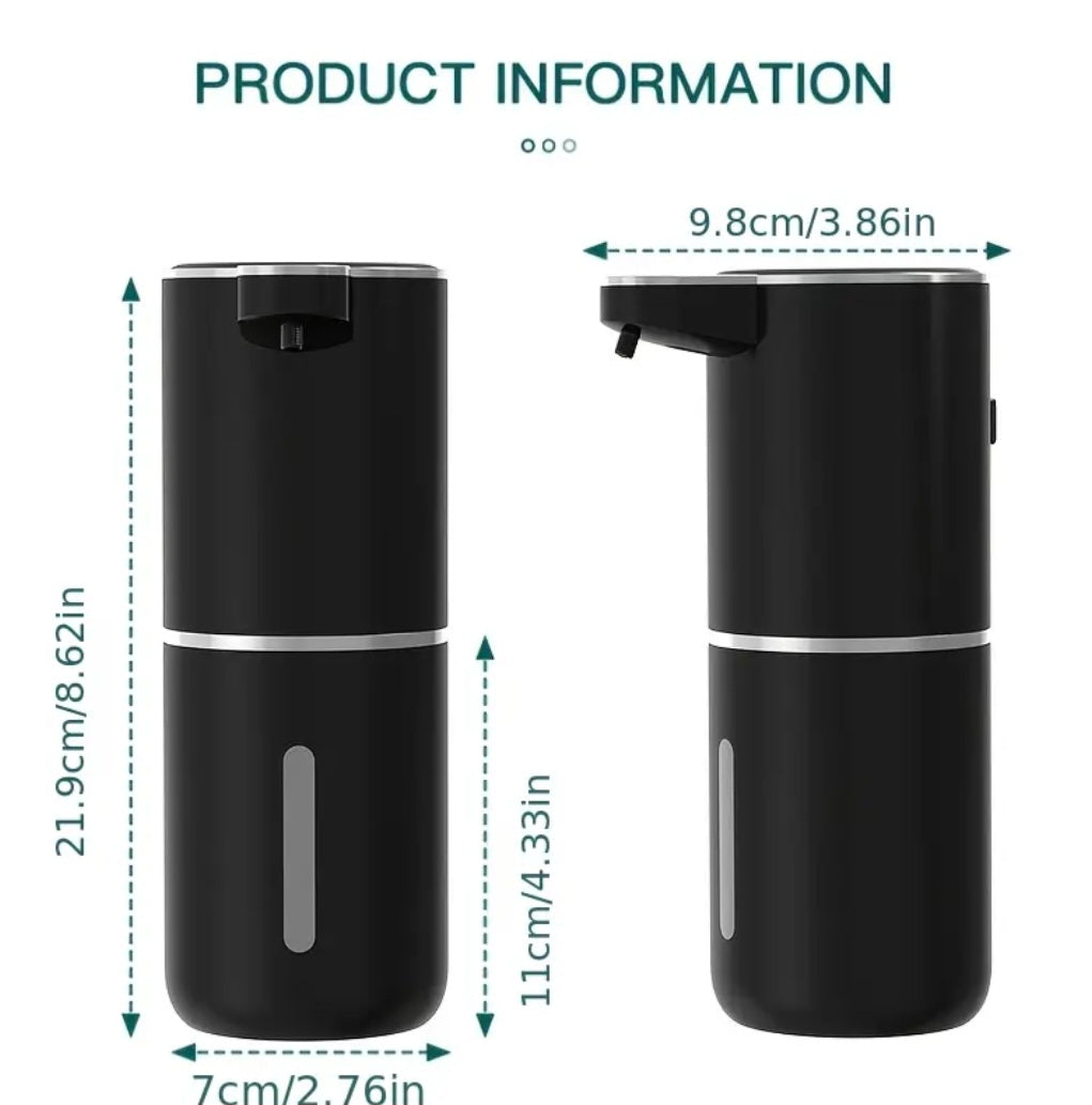 380 ml automatinis muilo dozatorius su jutikliniu sensoriumi – sieninis, baterijomis maitinamas, greitas įkrovimas