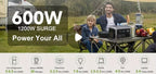 ALLPOWERS R600 nešiojama galios stotis su 299Wh LiFePO4 baterija – 600W AC