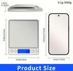 Ekolzp aukšto tikslumo skaitmeninė virtuvės svarstyklė – gramais ir uncijomis, būtina virimui, kepimui ir maisto ruošimui