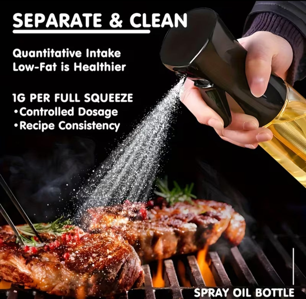 Dvigubos paskirties aliejaus ir padažų purškimo buteliukas – nelašantis, pakabinamas, universalaus naudojimo (1 vnt.)