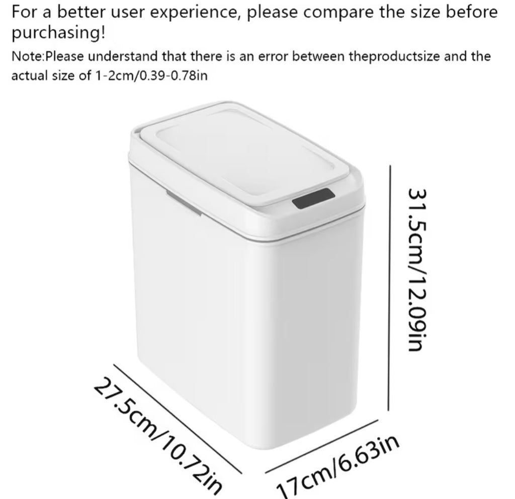 Automatinė jutiklinė šiukšlių dėžutė – 15L, PC plastikas,